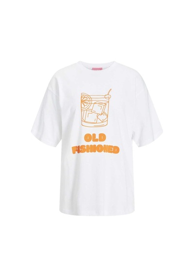 Jxebba Loose Ss Tee Jrs Beyaz Turuncu