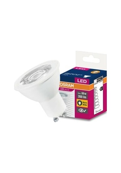 Osram 4.5W Gu10 Led Ampul 10 Adet Sarı Işık 3000K Spot Ampul