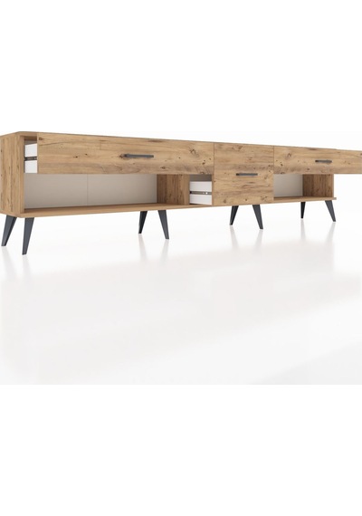 Arges Tv Ünitesi 3 Çekmeceli 220x30x51 Çam-çam Atlas Çam/atlas Çam - Atlas Çam Arges Tv Ünitesi 3 Çekmeceli 220x30x51 Çam-çam Atlas Çam/atlas Çam - Atlas Çam