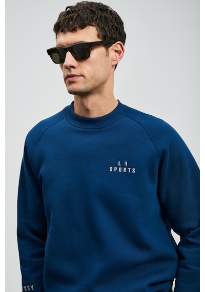 Lufian Sıgma Erkek Sweatshirt Saks Saks 112030186100240 Saks Mavi