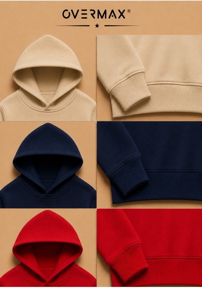 Overmax Çocuk 3'lü Sweatshirt Takımı 3-12 Yaş Bej-lacivert-kırmızı - 917542430 Bej-lacivert-kırmızı
