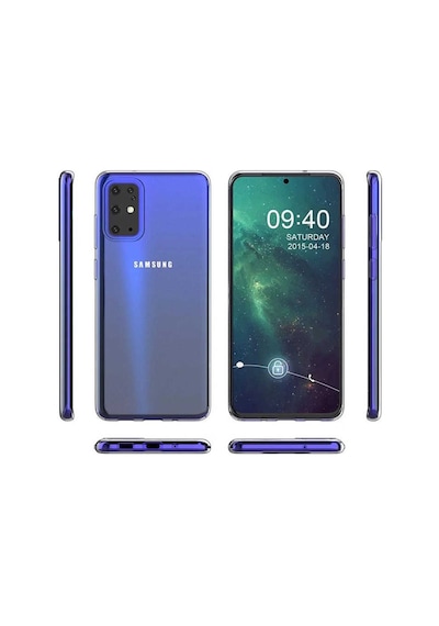 Samsung Uyumlu Galaxy A91 (S10 Lite) Kilif Seffaf Silikon Hibrit Case 405429746