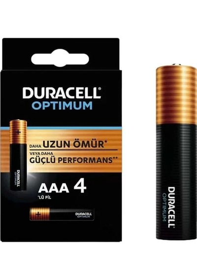 Optimum 1.5 Volt Alkalin Aaa 4 Lü İnce Kalem Pil Mx2400