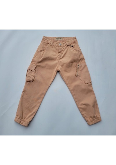 Jack Lions Erkek Çocuk Paçası Lastikli Kargo Cepli Pantolon-7799-somon Somon