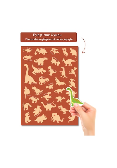 Tükenmeyen Jöle Sticker Kitabı Dinozorlar