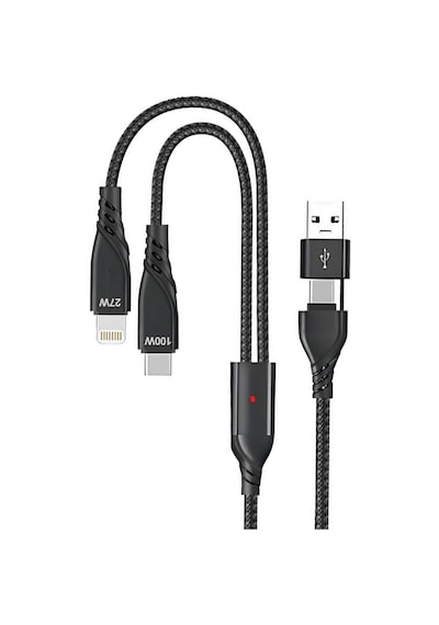 2in2 Portatif Tasarım Type-c Usb Şarj Veri Aktarma Kablosu Yüksek Hızlı Spiral Şarj Veri Kablosu