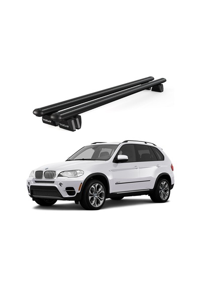 Pençe Bmw X5 E70 2007-2013 Uyumlu Siyah Ara Atkı Port Bagaj Tavan Barı