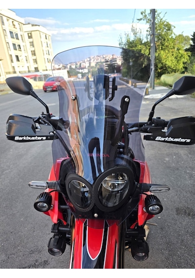 Motocam Honda Crf 300 Rally Ön Cam 2017-2026 Model 56cm Füme Renkli 4mm