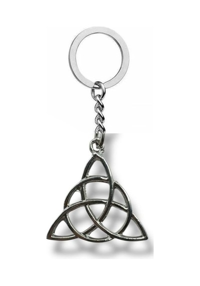 Triquetra Geometrik Sembol Figürlü Metal Anahtarlık Mitolojik Ve Spiritüel Stil
