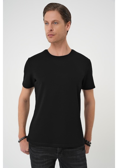 Efor Comfort Fit Bisiklet Yaka Esnek Pamuk Casual Siyah Tişört Ts 885 Siyah Efor Comfort Fit Bisiklet Yaka Esnek Pamuk Casual Siyah Tişört Ts 885 Siyah