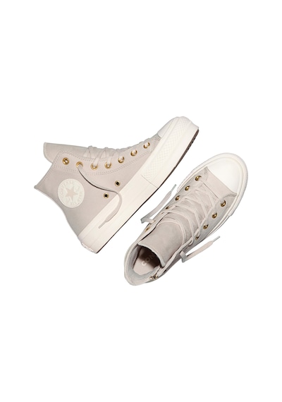 A18386c-k Converse Chuck Taylor All Star Lıft Sıde Zıp Kadın Spor Ayakkabı Krem A18386c-k