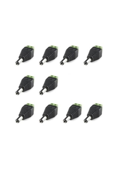 Klemens Girişli Erkek Dc Barrel Jack Power Konnektör 10 Adet
