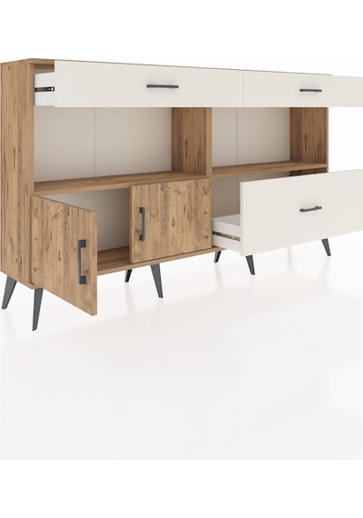 Arges Konsol 2 Raflı 3 Çekmeceli 2 Kapaklı 176x30x99 Çam-çam/ayta Çam-çam/aytaşı Arges Konsol 2 Raflı 3 Çekmeceli 2 Kapaklı 176x30x99 Çam-çam/ayta Çam-çam/aytaşı