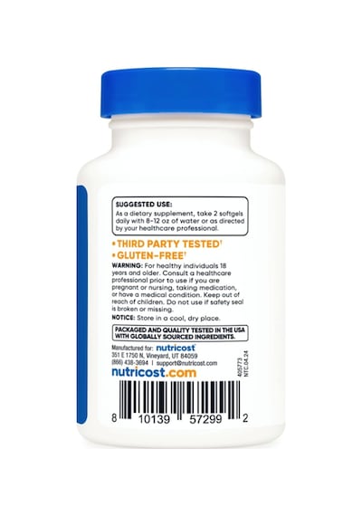 Nutricost Krill Oil 1000mg, 60 Softgels - Omega-3 Epa-dha Kri...