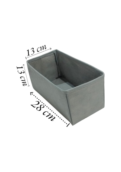 Balkan Room 6'li Gri Çekmece İçi Düzenleyici Organizer Set - Çok Amaçlı Dolap İçi Kutu Seti Genel