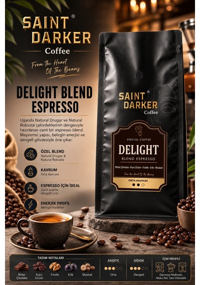 Saint Darker Delight Espresso Çekirdek Kahve 1 KG