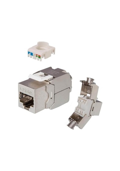 Pm-29567 Cat7 10gbps Toolless Keystone Jack Full Metal Zırhlı Konnektör