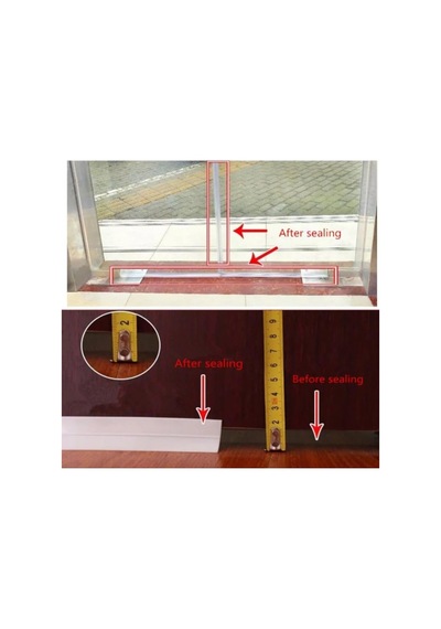 3 Metre Kapı Altı Rüzgar Önleyici Kesici Şerit Bant Toz Lastiği Çok Renkli