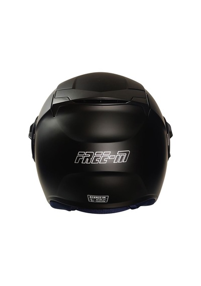 Fr665 Matt Black Motosiklet Kaskı Yarım Açık Güneş Vizörlü Motorcu Kask Siyah