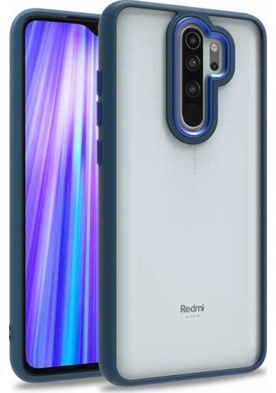 Xiaomi Redmi Note 8 Pro Kılıf Zore Flora Kapak Mavi