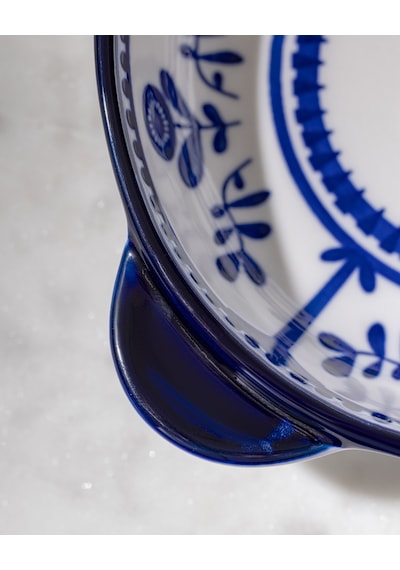 Madame Coco Reve Bleu Orva Manon Yuvarlak Tabak - 19 Cm - Mavi/beyaz 8684427225905 Çok Renkli