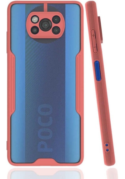 Xiaomi Poco X3 Kılıf ​​Kamera Korumalı Arkası Şeffaf Silikon