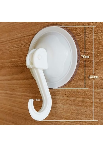 Güçlü Vantuzlu Askı 4 Lü Set. Delme Gerektirmeyen Duvar Askısı, Banyo Mutfak Duş Lavabo İçin, Fayans Cam Seramik Uyumlu, İz Bırakmaz Kaymaz