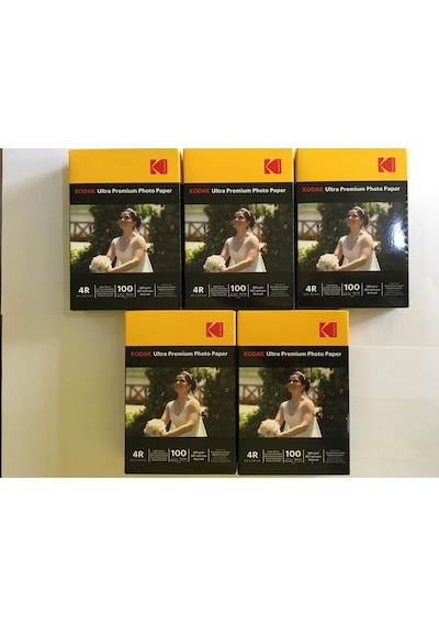 Kodak 260 Gram 10X15Cm Parlak 5'li Paket 500 Adet Fotoğraf Kağıdı