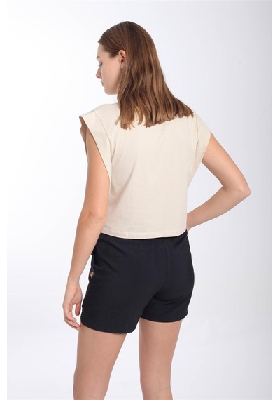 Maraton Sportswear Regular Kadın Basic Siyah Şort 21123-siyah