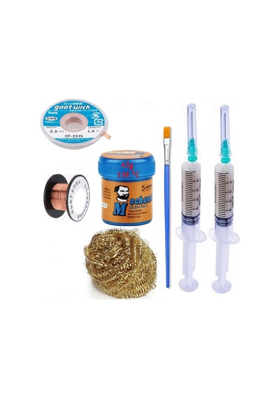 Havya Ucu Temizleme Lehim Solder Paste 138 C 42g Flux Lehim Toplama Cp-2515 Lehim Emme Teli 2,5 Mm St04