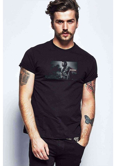 The Walking Dead Collection Baskılı Siyah Erkek Tshirt (528848912)
