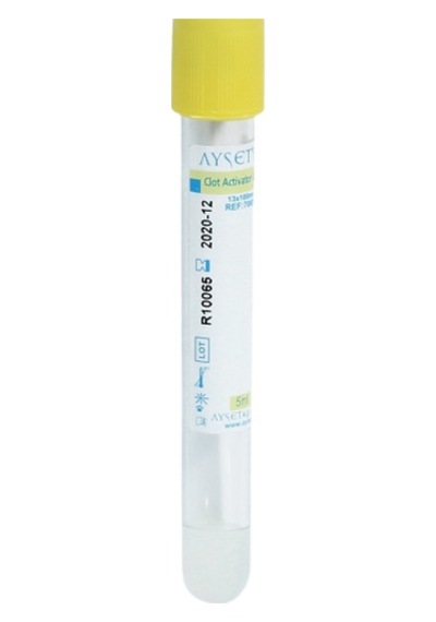 Ayset Jelli Vakumlu Kan Alma Tüpü 5 ML x 100 Adet