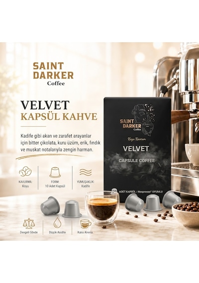 Saint Darker Velvet Kapsül Kahve