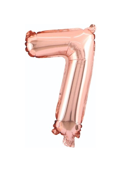 34" Folyo Rakam 76cm "7" Rose Gold Rose Gold