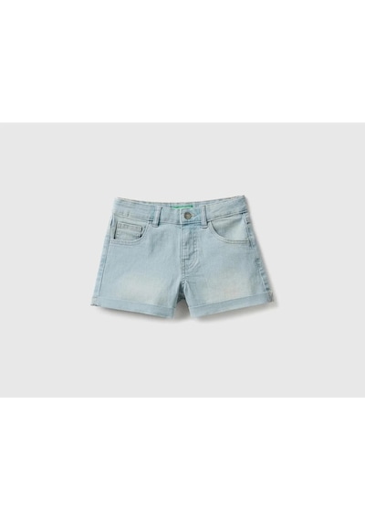 Benetton Kız Çocuk Denim Şort 4xa2c9010-24y Mavi