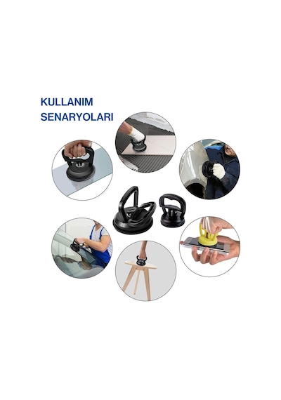 Boyasız Pratik Araç Göçük Kaporta Düzeltme Çekme Aparatı 12cm Çap