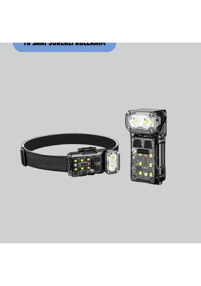 3 Fonksiyonlu Led Far El Feneri Ve Çalışma Lambası, 1200 Mah Şarjlı