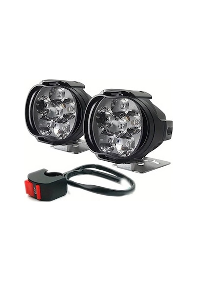 Motosiklet 6 Ledli Drl Sis Farı Seti