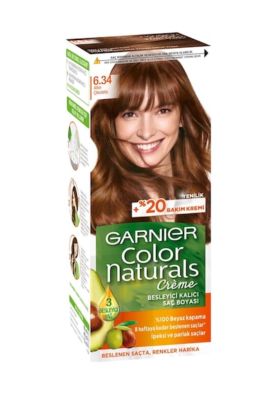 Garnier Color Naturals 6.34 - Altın Çikolata Saç Boyası