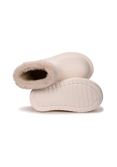 Kiko Kids Geta Su Geçirmez İçi Kürklü Kız Çocuk Eva Yağmur Kar Çizme Krem Krem