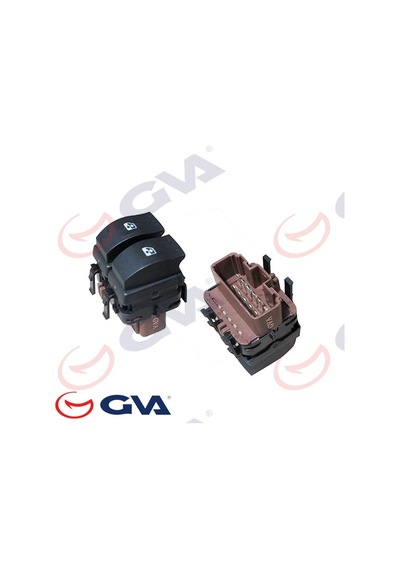 Gva Cam Açma Anahtarı Ön Sol Megane Iı Lm-- Çiftli 10 Fiş-çiftli Gva 8011008 8200315040 8200108272
