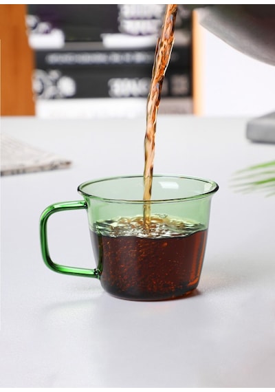 The Mia Renkli Cam Kupa Yeşil 230 ML