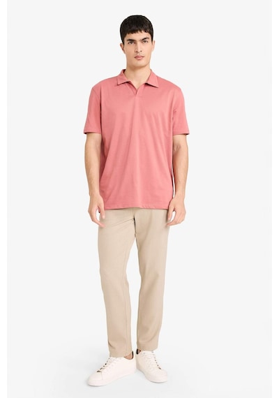 Defacto Regular Fit Polo Yaka Kısa Kollu Tişört F8477ax25aubr268 Bordo