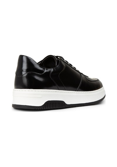 Deery Erkek Hakiki Deri Siyah Sneaker Ayakkabı - 01965msyhe09 Siyah