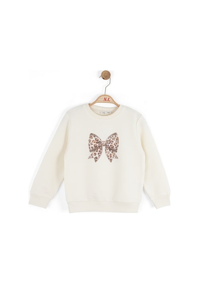 Xo Kids Kız Çocuk Sweatşirt 4-8 Yaş 39530 Krem