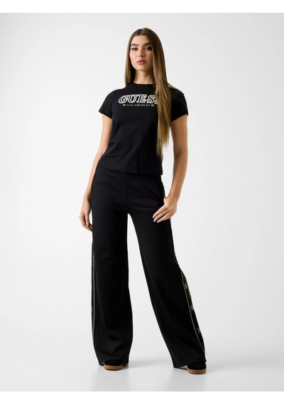 Guess Ketty Bisiklet Yaka Kısa Kollu Kadın Siyah T-shirt V6rı10ı3z14-jblk Siyah