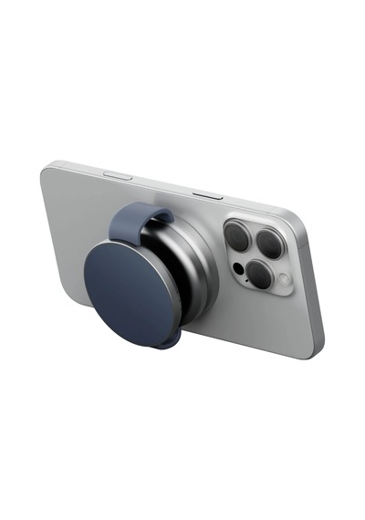 Energea Alumag Trio 3in1 Katlanabilir Qi2 Destekli 15w Telefon Saat Apple Uyumlu AirPods Masaüstü Hızlı Şarj Standı - Mavi