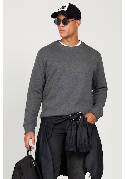 AC&Co / Altınyıldız Classics Erkek Antrasıt Melanj Standart Fit Normal Kesim İçi Polarlı Bisiklet Yaka Sweatshirt Antrasit AC&Co / Altınyıldız Classics Erkek Antrasıt Melanj Standart Fit Normal Kesim İçi Polarlı Bisiklet Yaka Sweatshirt Antrasit
