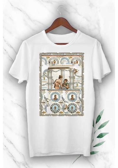 Flood Of Style Unisex Beyaz Baskılı Tişört