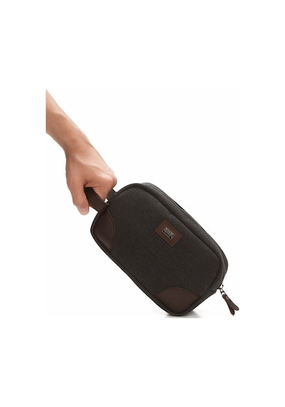 Newish Polo Erkek Kanvas Kumaş Portföy Clutch Traş Kozmetik Bakım Ve Günlük El Çantası New347 - Siyah